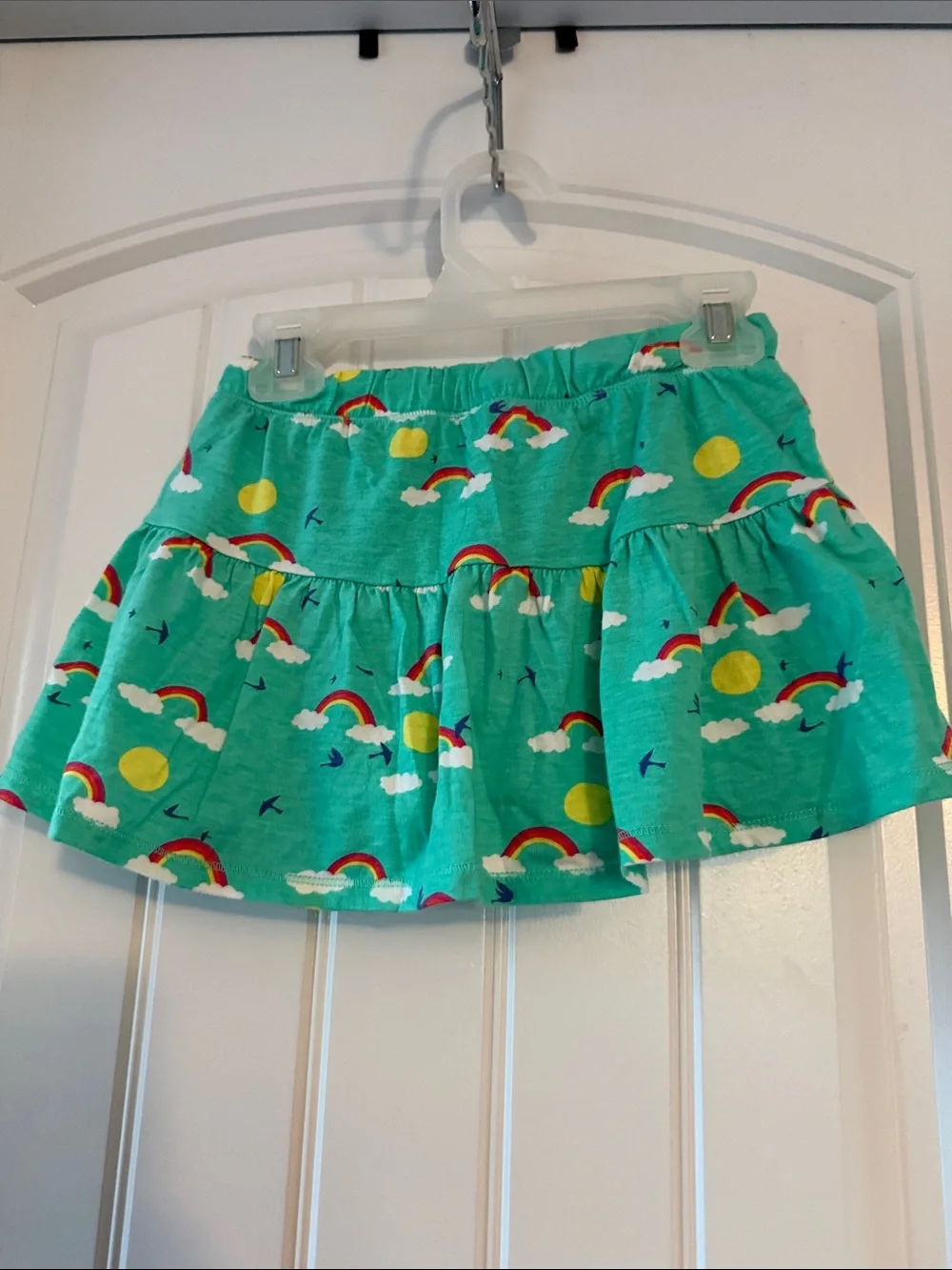 Gently worn Cat & Jack Teal Sparkle Girls' Tank Top w/ matching skort set